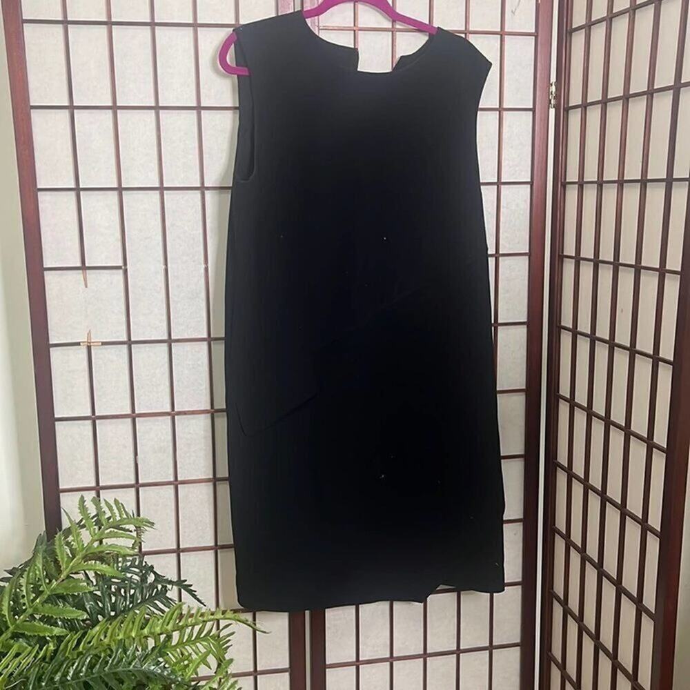 HALOGEN BLACK SLEEVELESS SHEATH DRESS XL‎